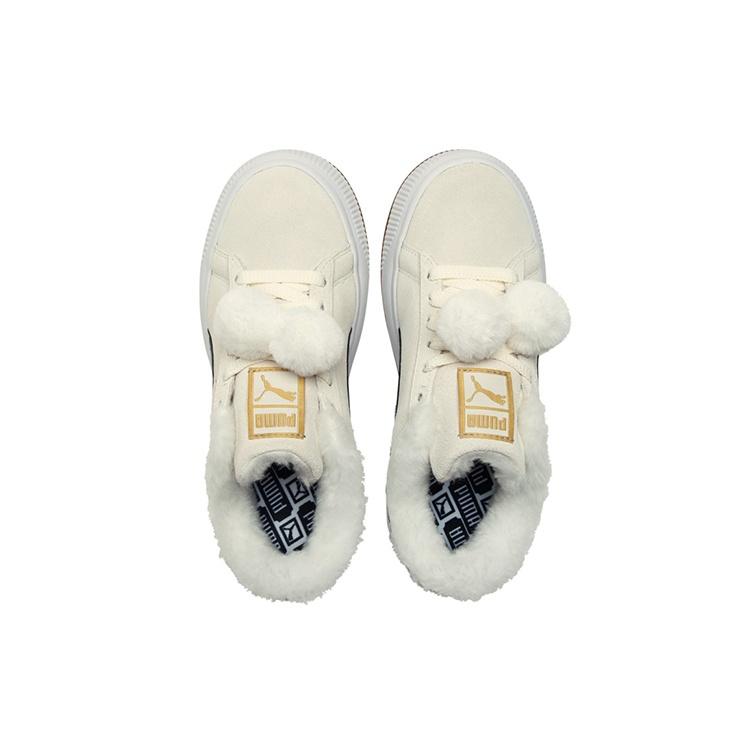 (WMNS) PUMA Suede Mayu 'Fur - Whisper White Black' Женские 385265-01