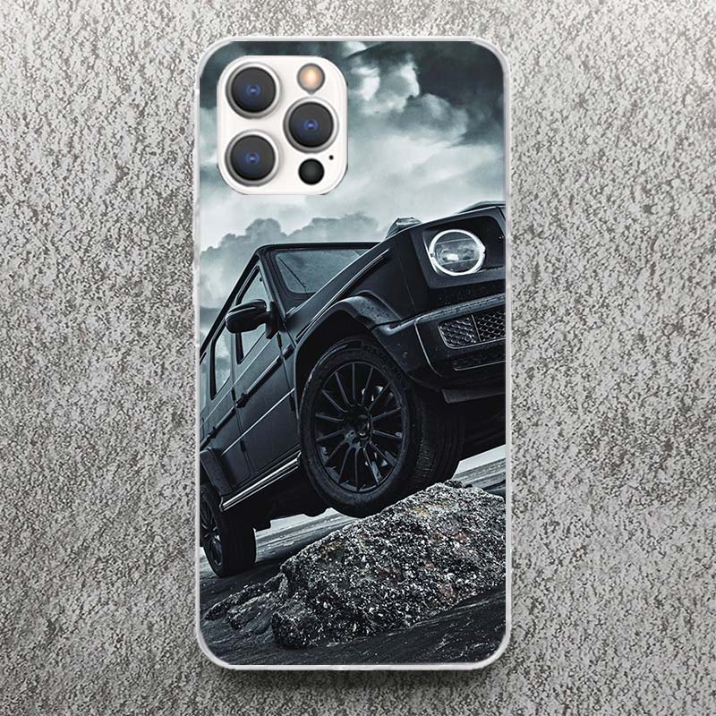 Чехол для телефона со спортивными машинами C63 E63 S63 G63 для iPhone 17 16 15 14 13 12 11 Pro Max Mini Plus Air 7 SE 8 Мягкий силиконовый чехол с принтом Fund
