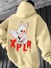 Men's Fashionable Hooded Sweatshirt, Featuring a Pattern Design, Is Perfect for Casual Wear inautumnandwinterInspirationalhooded Shirt / Hooded Jacket