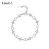 Линдон циркон браслет ювелирные изделия геометрические бусины браслеты-цепочки модный тонкий свадебный подарок для подруги женщин