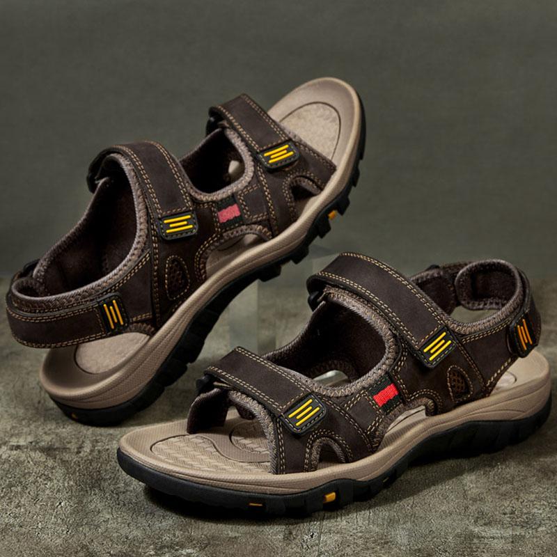 Мужские летние пляжные сандалии, обувь для прогулок, мужские сандалии, размеры 38-48