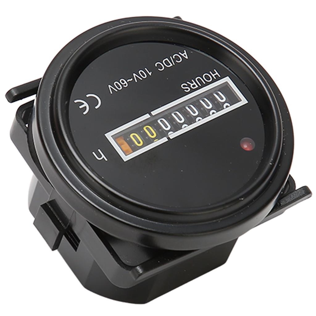 Счетчик моточасов для лодки диаметром 2,4 дюйма, максимальный показатель 99999,99 ч. Высокоточный механический счетчик моточасов для лодок и транспортных средств