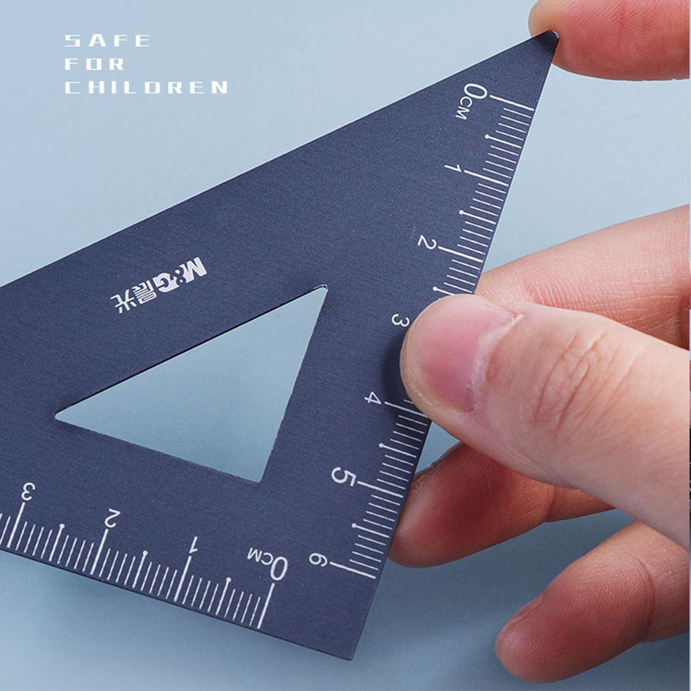 Measurement Geometry Aluminium Ruler Set Examination Stationery Drafting Supplies Metal Rulers
