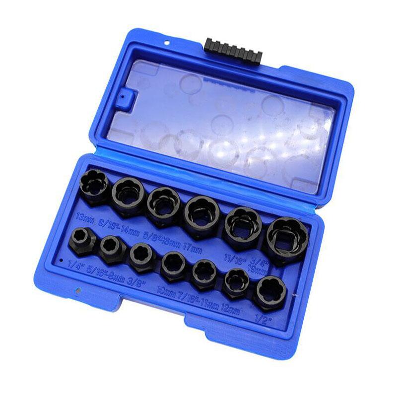 Поврежденный Экстрактор Гаек Болт Винт Шина Проскальзывание Зуб Винт Шестигранный Разборочный Рукав Набор Инструментов для Удлинения