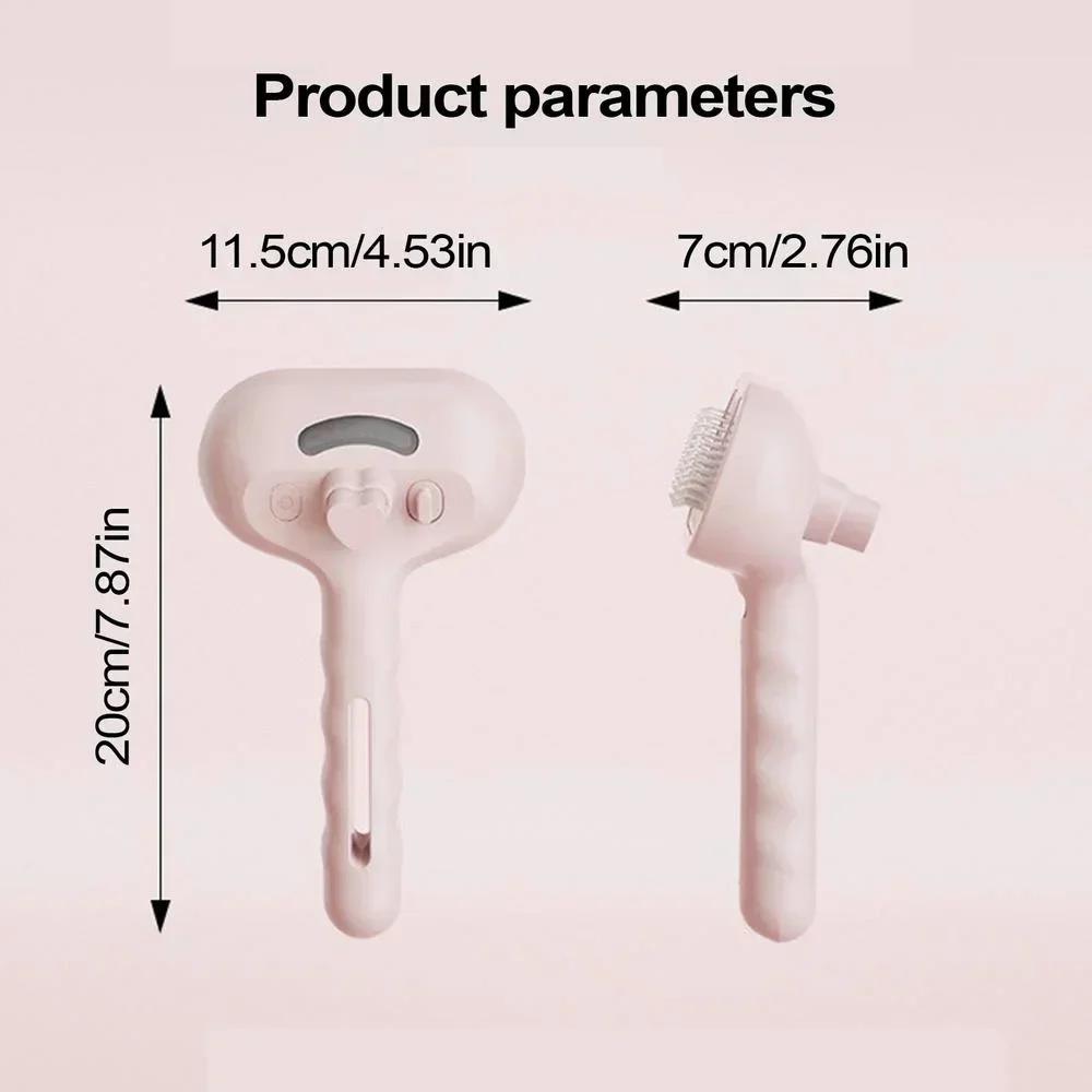 Pet Spray Hair Comb Professional Electric Hair Straightener Comb Brush For Cat Pet Massage Comb Steam Brush For Hair Care