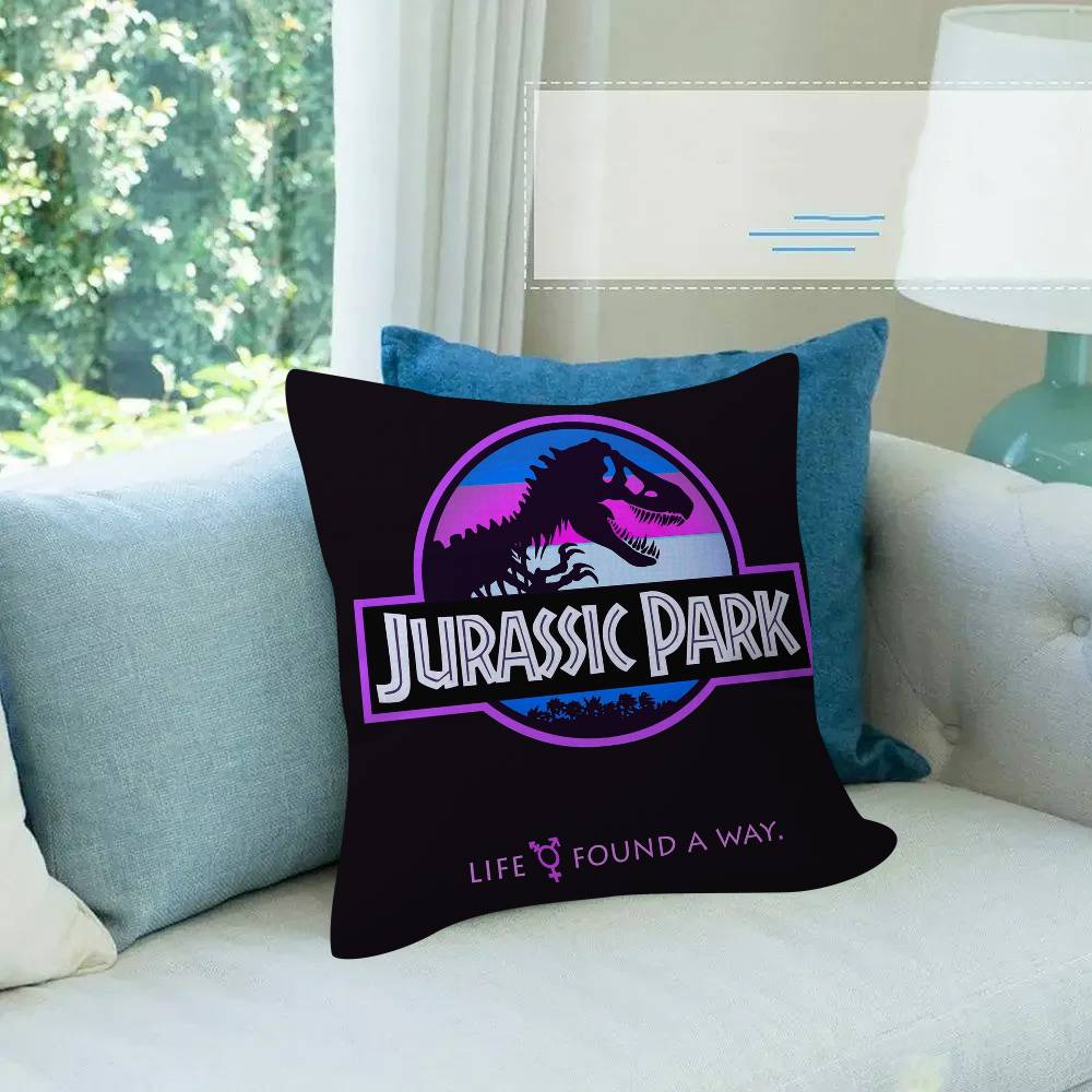 C-Cool J-Jurassic Логотип Мир Персонализированное Изображение Текст Домашние Декоративные Подушки Бытовые Подарки 45X45 см