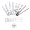 11Pcs/Set Diy Leather Tool Die Punch Hole Snap Rivet Button Setter Base Kit