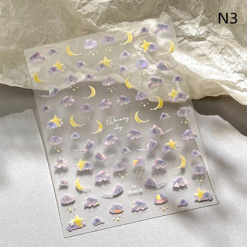 3D Наклейки для ногтей в виде рыбьего хвоста, DIY наклейки для нейл-арта для женщин, Легко наносятся, Маникюр, Художественное оформление, Декорация