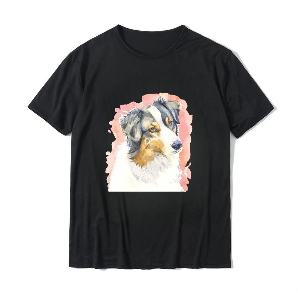 Australian Shepherd Gift For Dog Lovers Print Fun Hipster Casual Fashion Street Wear Unisex Unisex Universal Shortsleeved Tshirt