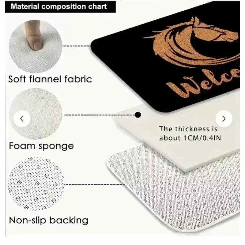  Disney M-Mickeys Mouse Floor Mat Graphic Printed Flannel Doormats for Bathroom Kitchen Entrance Carpet Home Decor Mats