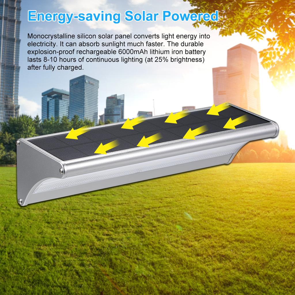 Neoglint солнечный настенный светильник радар с датчиком движения уличный водонепроницаемый садовый светильник из алюминиевого сплава