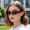 Узкие прямоугольные солнцезащитные очки в стиле Y2K Женские модные очки с маленькой оправой Прямоугольные солнцезащитные очки Мужские спортивные очки Очки для велосипедиста Панк-очки