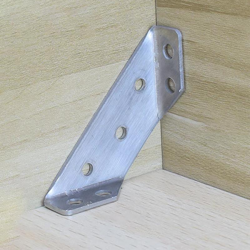 30 шт. комплект угловых кронштейнов из нержавеющей стали для крепления мебели, треугольная скоба, полка, шкаф, стол, опора