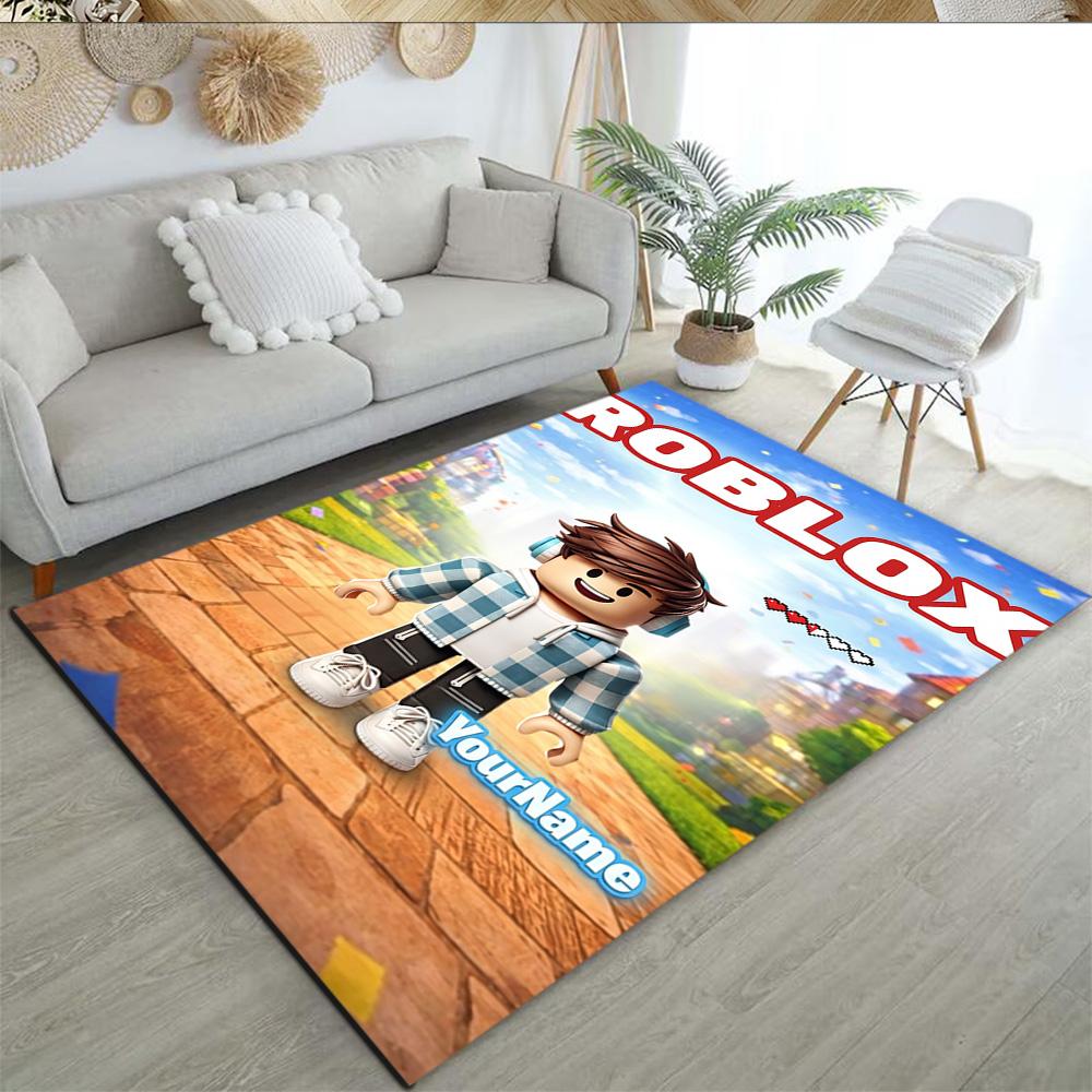 Roblox 356 Customizable Name Carpet Design for Decorate room Kitchen Study room Outdoor Anti-slip Rug Office home decor Best for Christmas
