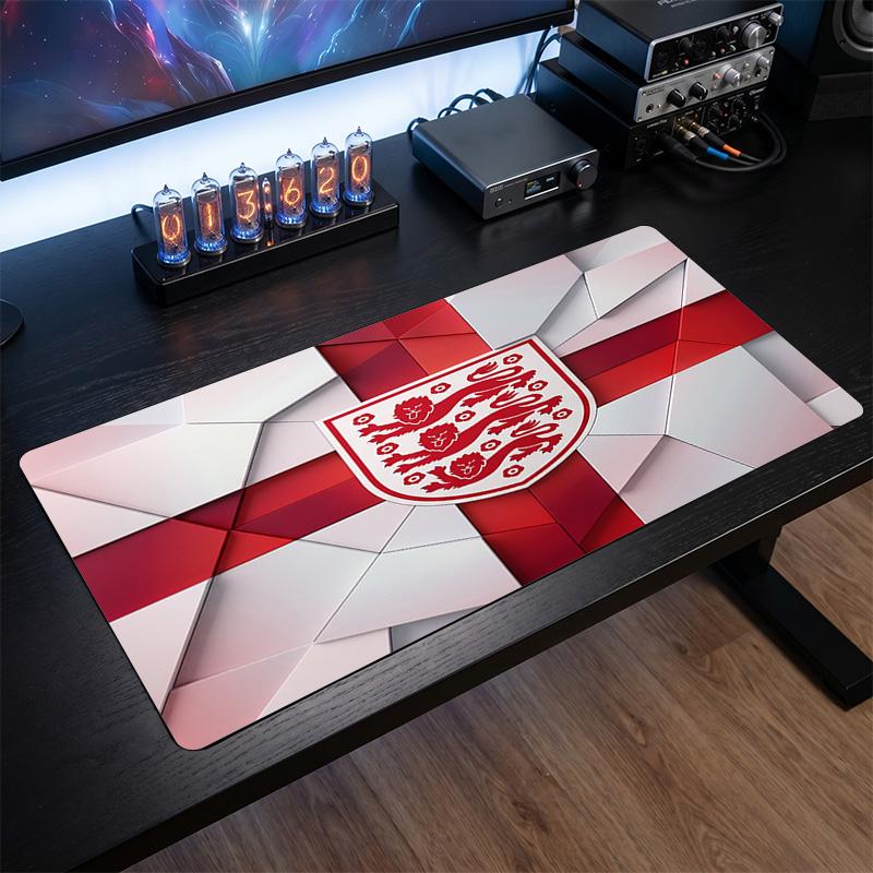 England Football Crest Mouse Pad, Extended Non Slip Rubber Desk Mat for Gaming Office Laptop Fan Gift