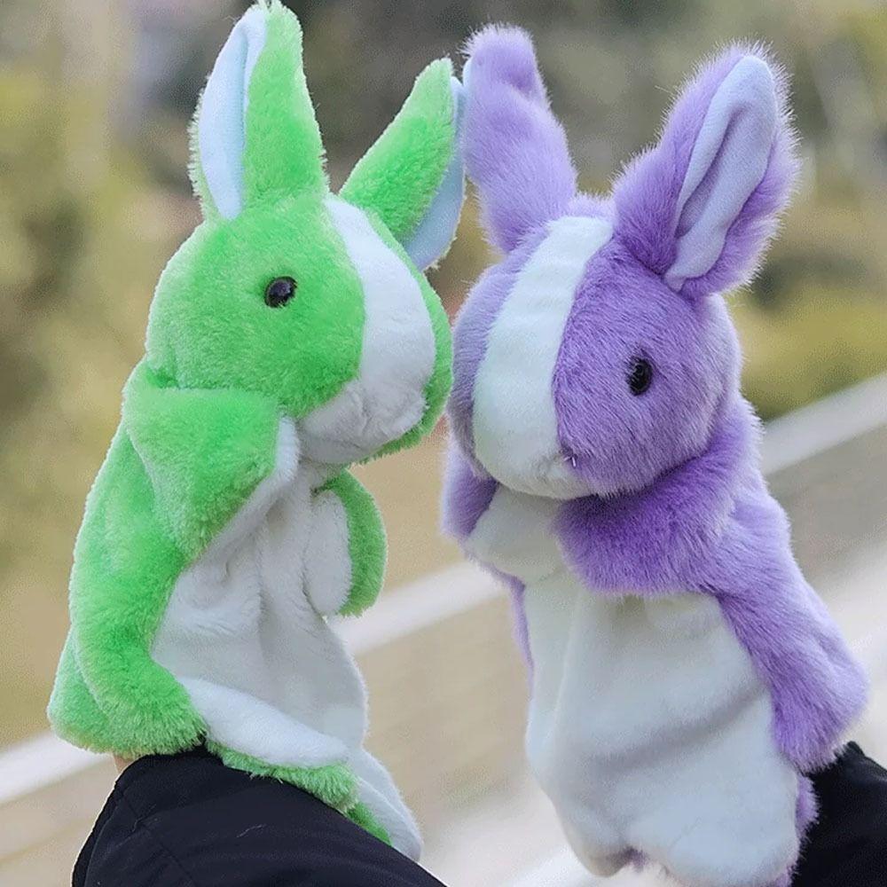Stuffed Animal Bunny Hand Puppet Soft Cute Children