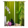 Китайские бамбуковые дзен-зеленые свечи, галька, цветы, оконные шторы, живописные шторы для гостиной, декоративные предметы для гостиной