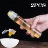 2pcs Kitchen Portable Seasoning Bottle 90ML Mini Ketchup Bottle Portable Small Pot Salad Soy Sauce Bottle Ketchup Honey Mustard