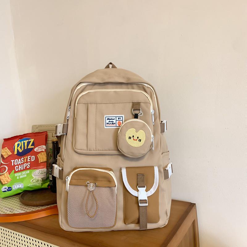 Модный рюкзак большой вместимости в корейском стиле для студенток – Легкий и идеально подходит для школы или путешествий