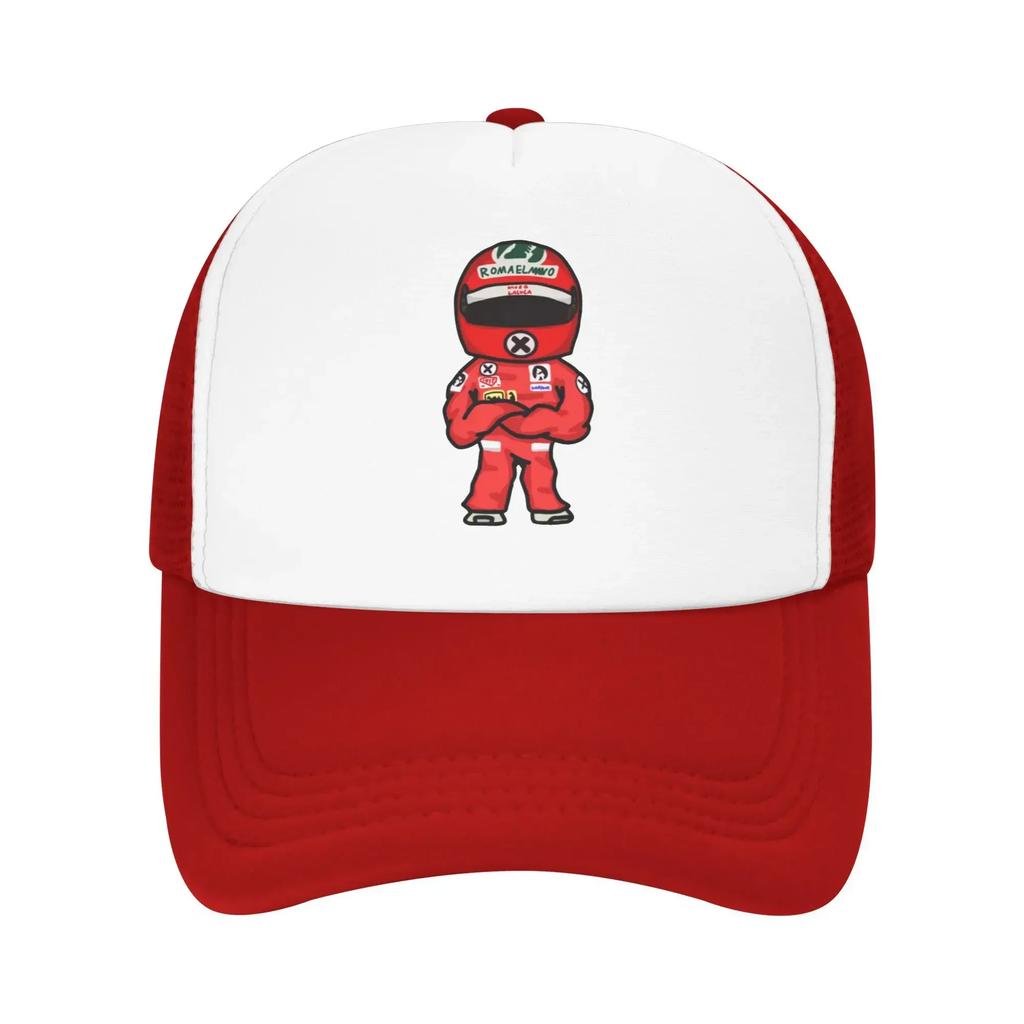 Милые забавные сетчатые бейсболки Niki Mini Racing Lauda для путешествий, кемпинга, пляжа для женщин, кокетливая шляпа, хип-хоп, тракер