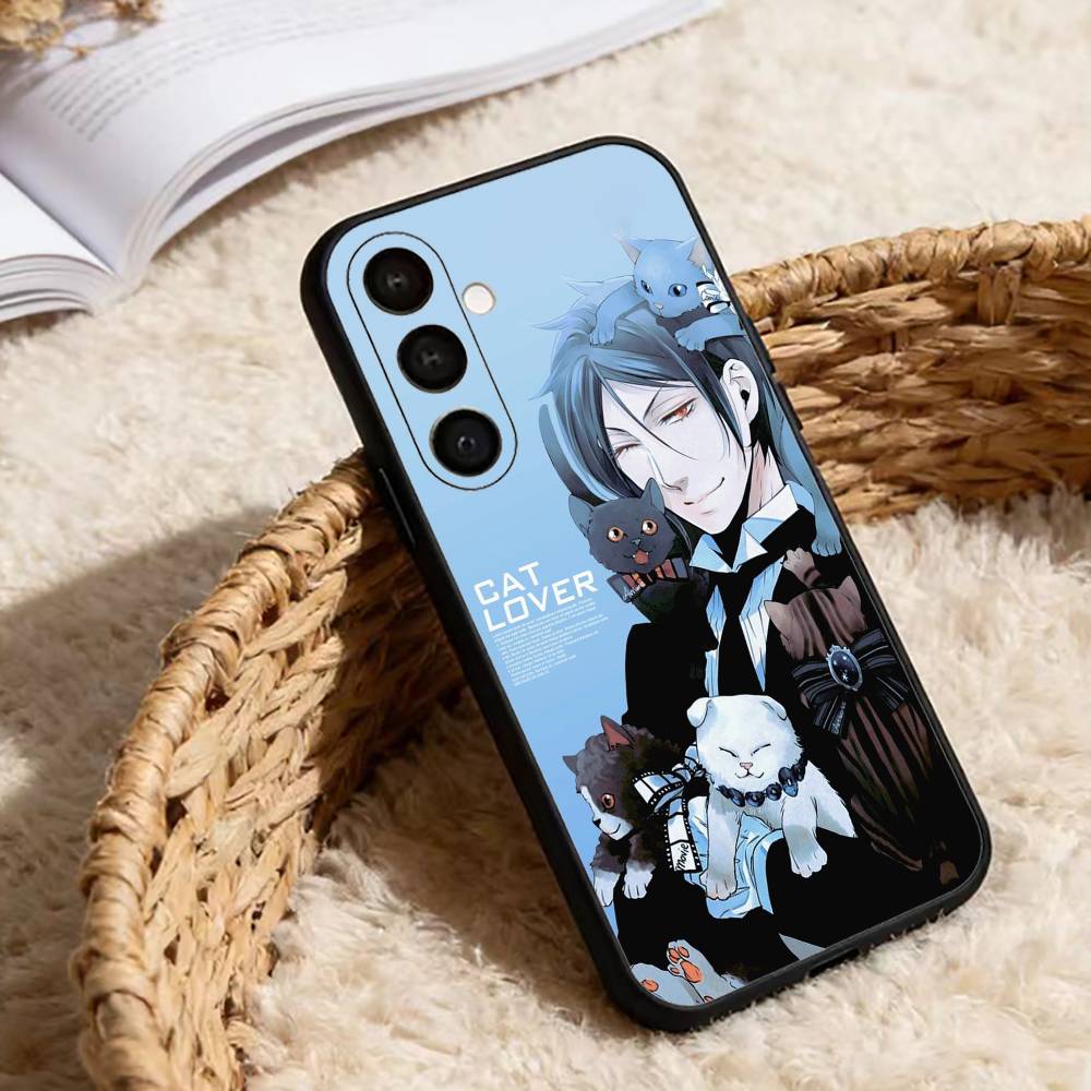 Черный Чехол Для Телефона С Аниме Себастьяном B-Butler Для Samsung Galaxy A91,80,73,72 ,71,53,52,32 ,31,22,21s,20,Мягкий Черный Чехол