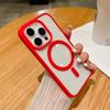 Роскошный ударопрочный чехол с поддержкой Magsafe для беспроводной зарядки для iPhone 15 14 Plus 13 12 Mini 11 Pro X XR XS, прозрачный, с магнитным бампером