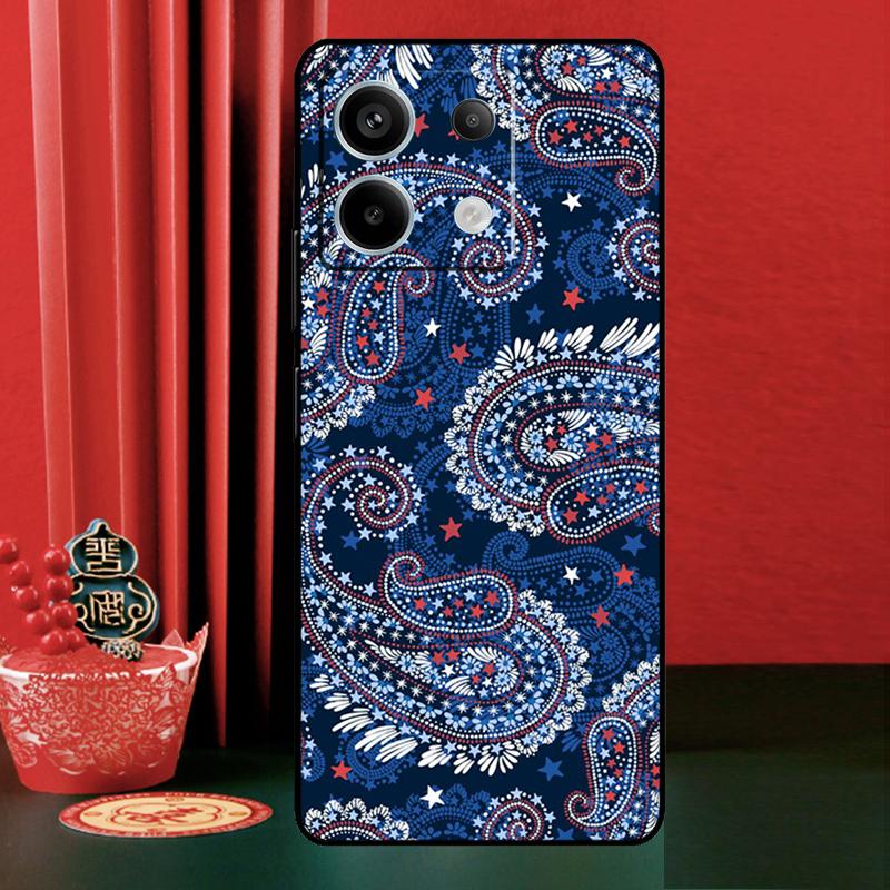 Floral Paisley Pattern For Xiaomi Redmi Note 14 13 12 9 10 11 Pro 9S 10S 11S 12S Redmi 13C 10C 12C 14C Phone Case