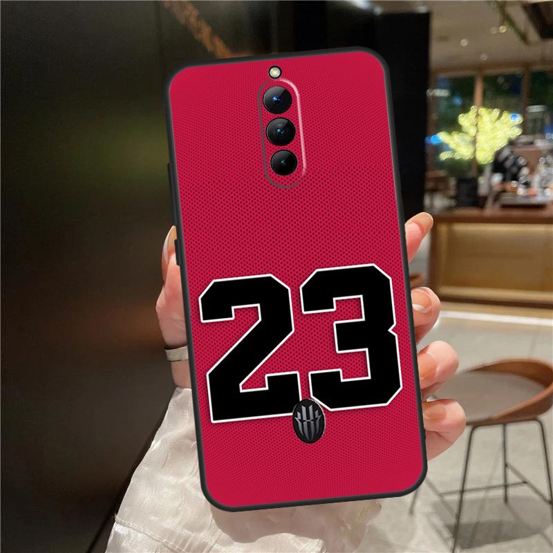 Чехол с номером 23 по баскетболу для ZTE Nubia Red Magic 11 10 8 8S 9 9S 10S Pro Plus 6 7 6S 7S Для RedMagic 10 Air Чехол