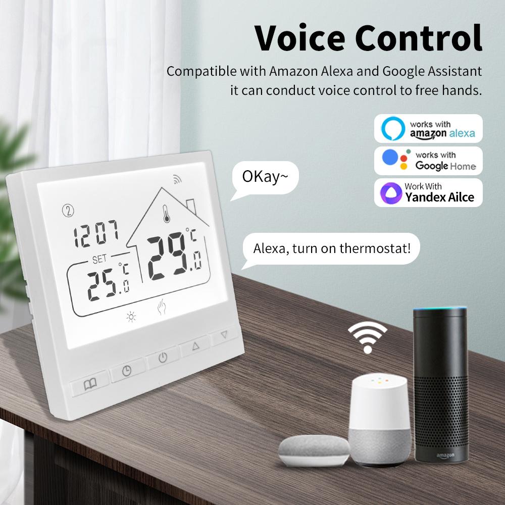Tuya WiFi Smart Thermostat Water/Gas Boiler Electric Floor Water Heating Temperature Controller APP voice control Goole Home