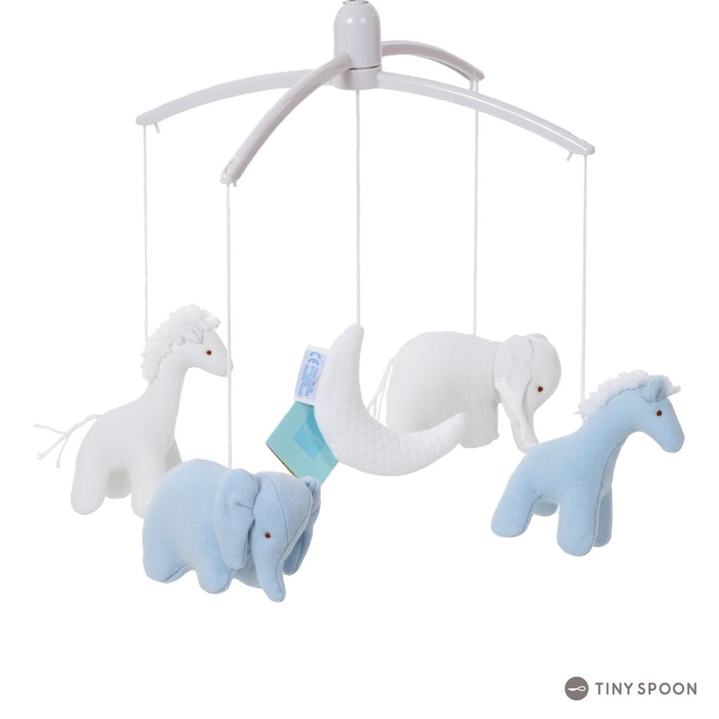 Traseria Кровать Merry Animal Moon Ручной завод музыкальная шкатулка детская кроватка игрушка для сна Baby Merry Baby Подарок Подарок (синий)