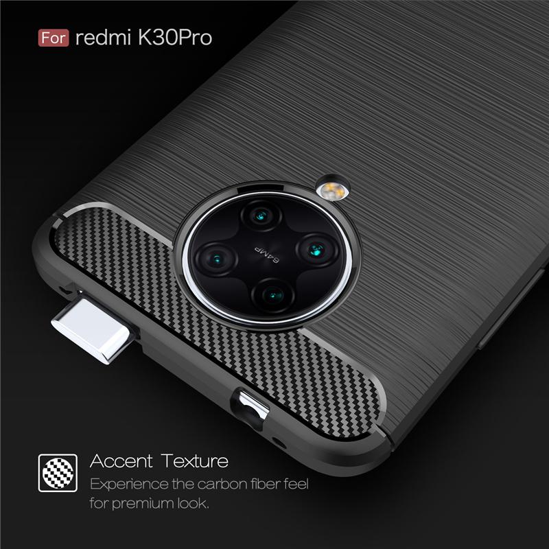 Чехол из углеволокна для Xiaomi Poco F2 Pro Чехол Xiaomi Poco F2 Pro Резиновый силиконовый противоударный чехол на заднюю панель для Xiaomi Poco F2 Pro