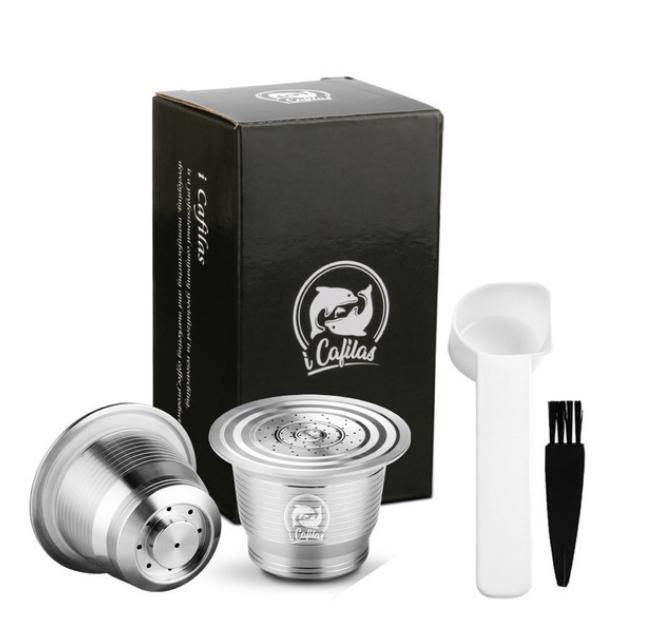 Icafilas Многоразовая Кофейная Капсула Для Nespresso Фильтры из Нержавеющей Стали Многоразовые Фильтры Эспрессо Для Эссенции Капсула Nespresso Качество