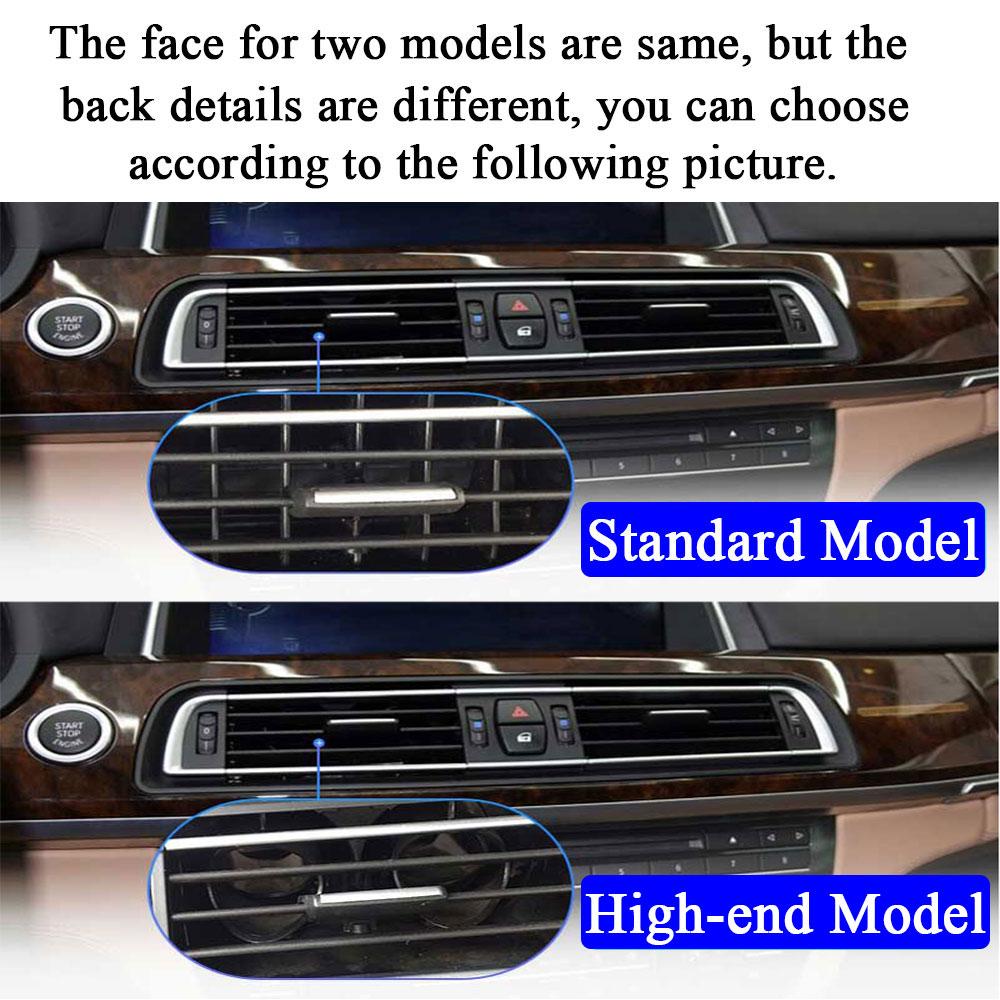 Левый руль с левым рулем, автомобильный средний задний кондиционер, вентиляционная решетка переменного тока, розетка, панель для BMW 7 серии F01 F02 730 735 745