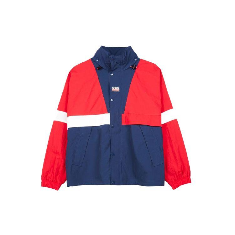 Nike NikeLab NRG Swoosh USA Dream Team Полосатая куртка Красная мужская уличная одежда CD6374-657