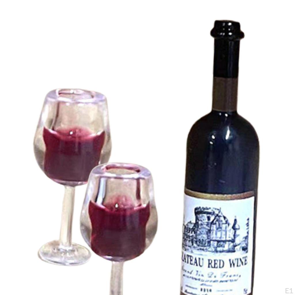 1/12 кукольный домик, миниатюрные бутылки для вина, чашки для напитков, ролевые игры, мини-домик, аксессуар для напитков для