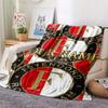 1PC Feyenoord Custom Name Patterned Flannel Blanket Suitable For All Seasons For Home Decor Warmth And Comfort Gifts Holiday Present