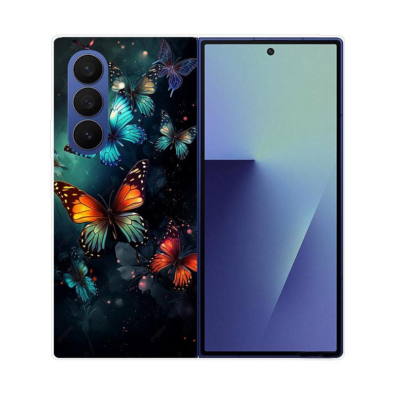 Роскошный прозрачный чехол для Samsung Galaxy Z Fold 7 5G, задняя крышка, прозрачный жесткий ПК, ударопрочный защитный корпус для Samsung Z Fold7