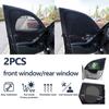 2 шт. автомобильная занавеска для двери, окна, сетчатая штора, двойная штора, теплоизоляция, молния