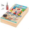 Montessori LED Busy Board Wooden Sensory Toy Developmental Interactive