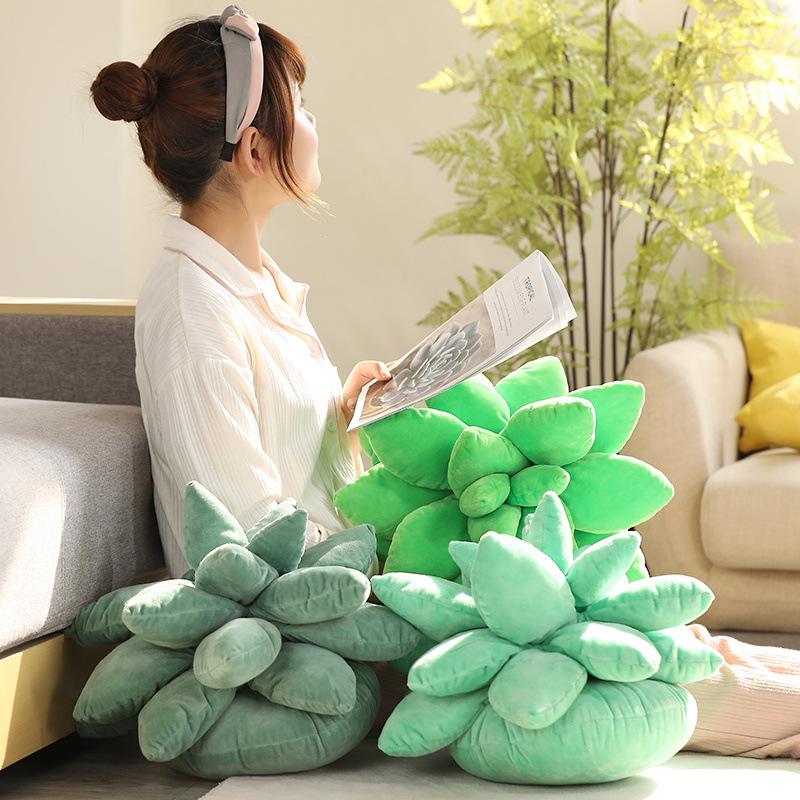Succulent Plant Plush Pillow - Soft Doll Cushion Gift