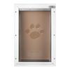 Pet Door for Door with Lock and Magnetic Flap System Aluminum Frame Small