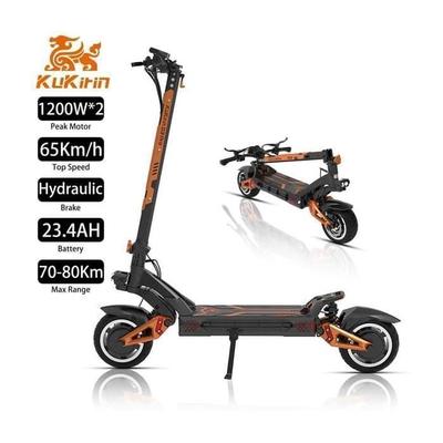 Электросамокат KuKirin G3 Pro - 65 км/ч, Запас хода 80 км, Двойной мотор, IP54, Гидравлические тормоза, Внедорожные шины