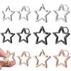 Металлическое кольцо с пентаграммой Пружинные застежки для DIY-украшений Открывающийся карабин-звезда Брелок Зажимы для сумок Крючок Застежки для собачьих цепочек Соединитель