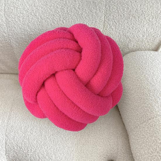 Подушка ручной плетеный узел 22 см круглый шарообразный шерпа эластичный спальный компаньон диван украшение дивана подушка для фотографии