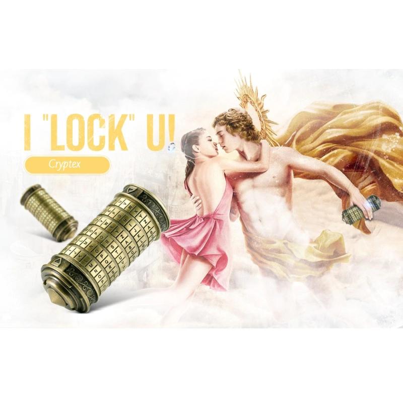 Романтический День святого Валентина Код да Винчи Криптекс Кодовый замок Металлическая игрушка для подруги