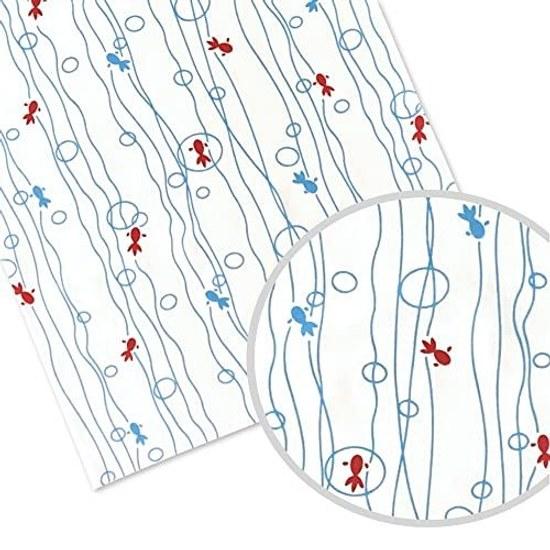 Tenugui Komon Pattern Ryuukin (processed prevent fraying)