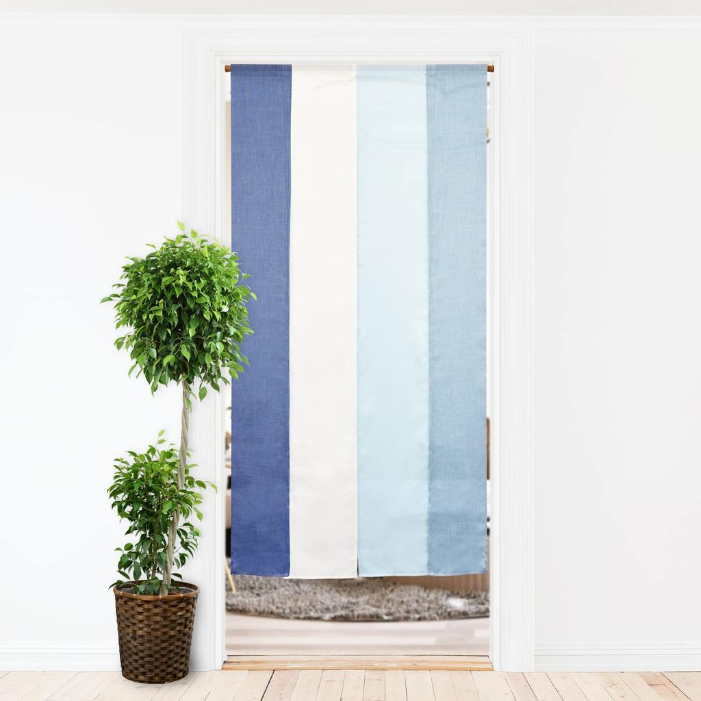 Норен стильная перегородка для комнаты приватность ширина длина 170см занавеска, занавеска, разделитель, занавеска, занавеска, длинная, однотонная, муджи, простая, 4-панельная, градиент,