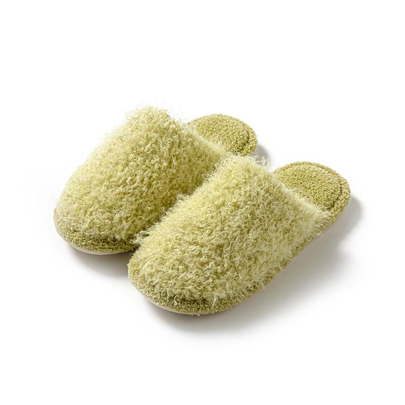 Fashion Women New 2024 Winter Home Fur Plush Slippers Non-Slip Soft Warm House Indoor Bedroom Floor Shoes Memory Foam Fluffy Slippers