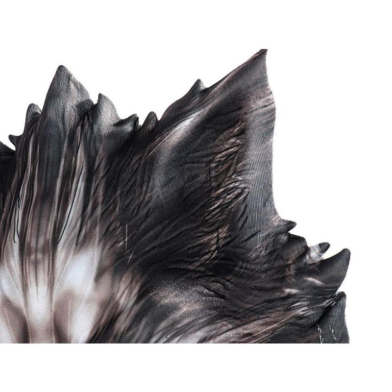 Косплей Хэллоуин Карнавал Реквизит Вечеринка Маскарад EVA Половина Лица Животное Черный Волк Маска