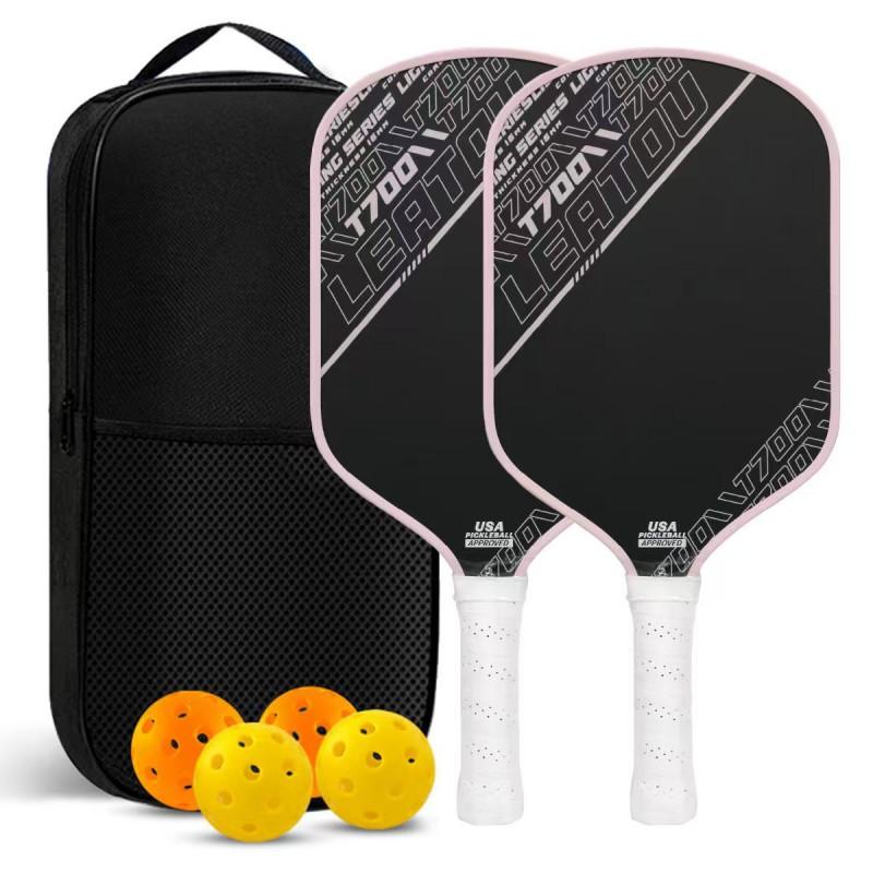 Pickleball Paddle T700 Carbon Fiber Composite Core Lightweight Outdoor Sport Racket Beginners Recreational Players